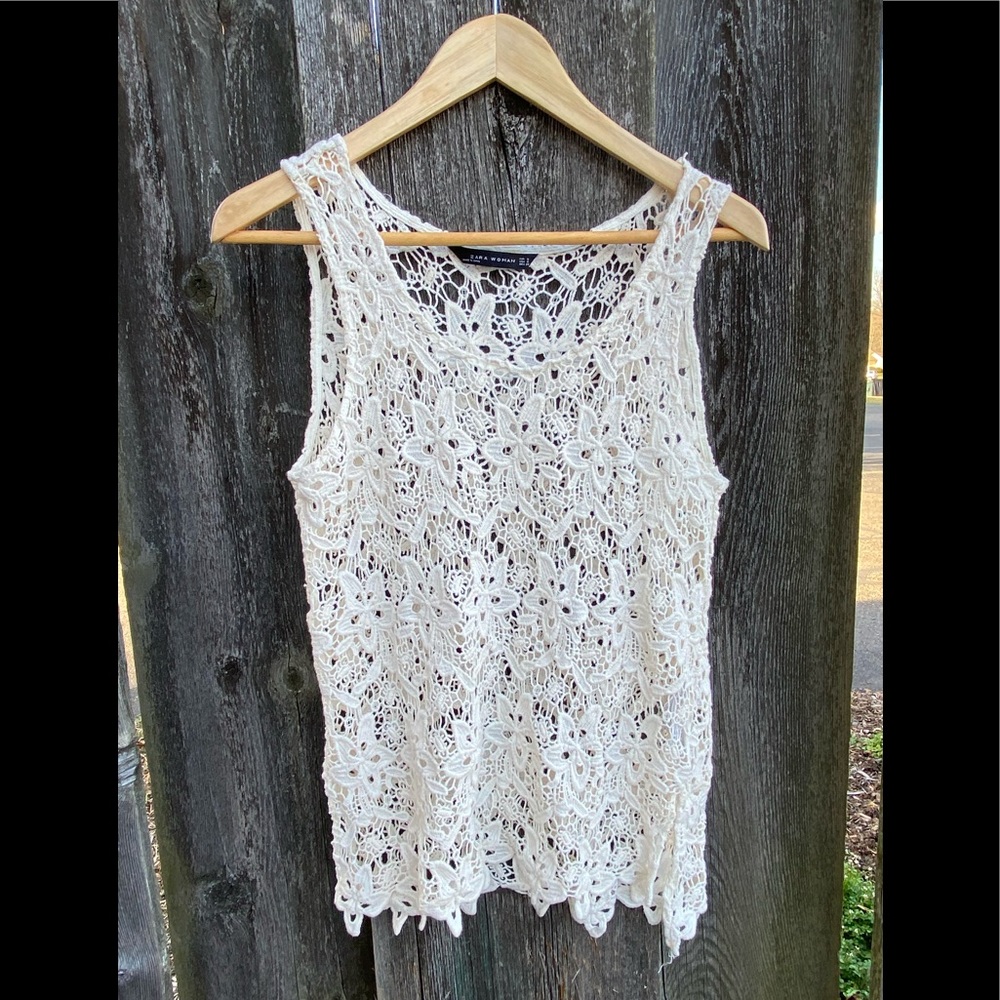 NWOT ZARA Woman Lace Tank Top